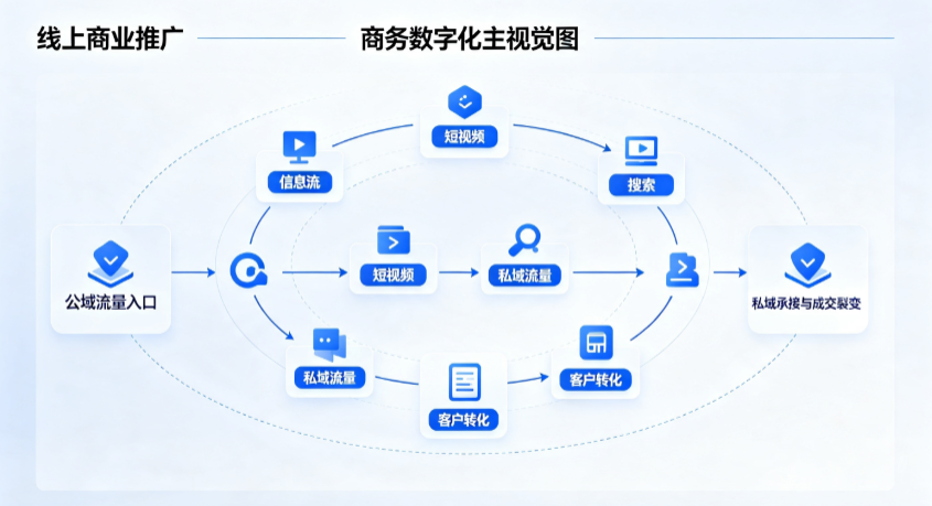 惠农区线上商业推广怎么做？全域流量闭环搭建与低成本转化实战指南